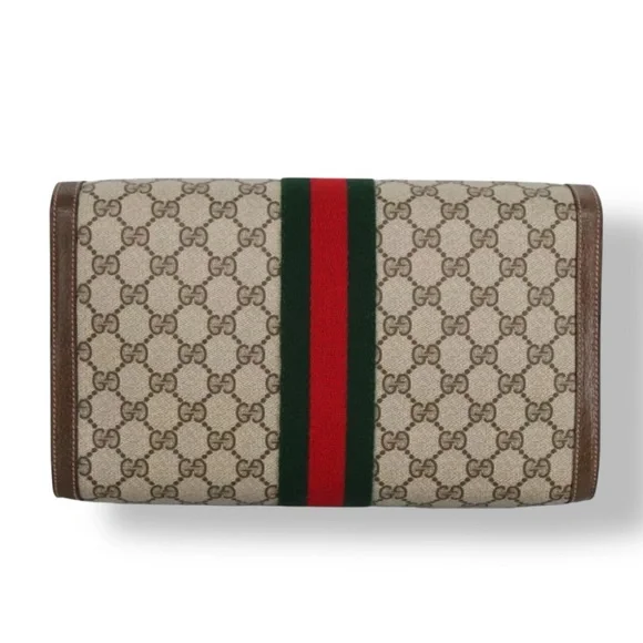Gucci Large Ophidia Sherry Line Supreme GG Monogram Clutch - Picture 5 of 14